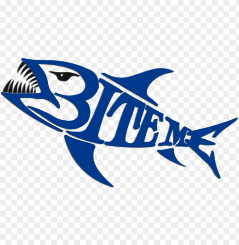 bite me logo - recreational fishi Isolated Subject in HighResolution PNG