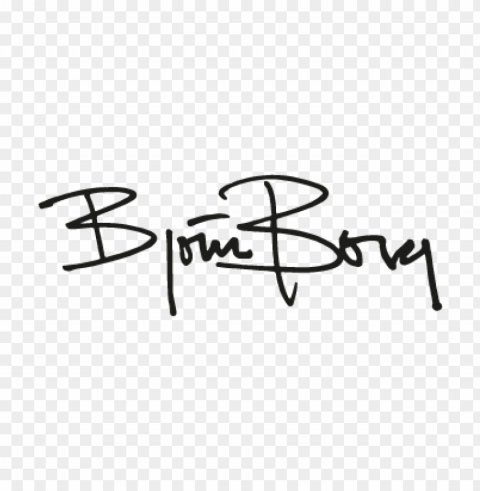 bjorn borg vector logo PNG images for advertising