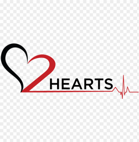 black and red hearts beat image - heart hacker text Isolated Element on HighQuality Transparent PNG