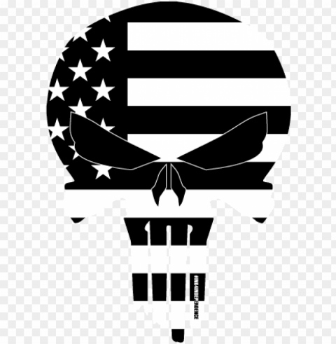black and white american flag - black and white american flag skull Clear Background Isolated PNG Icon
