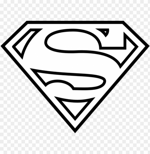black white download autism svg superman - printable superman logo coloring pages PNG with Isolated Object and Transparency