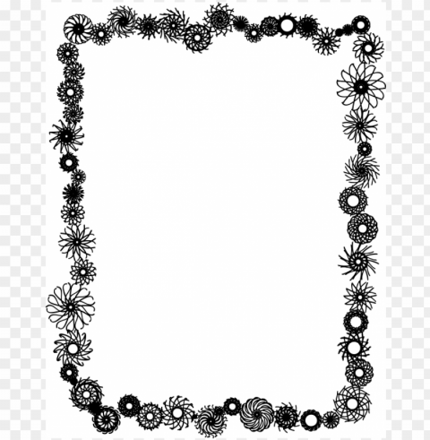 black and white flower border clipart clipart panda - flower frame border black and white Isolated Item with HighResolution Transparent PNG