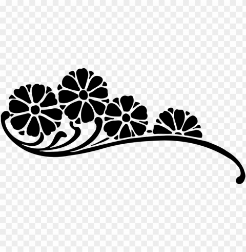 black and white flower - flower black & white PNG for digital design PNG transparent with Clear Background ID 545c6cad