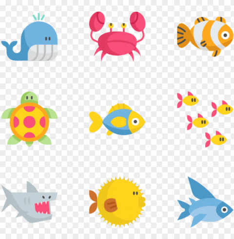 black and white free under the sea- under the sea icons PNG isolated