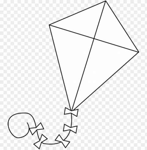 black and white kite - white kite Transparent graphics PNG