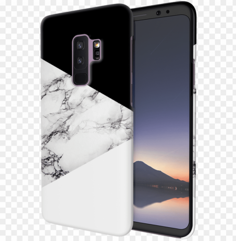 black and white marble cover case for samsung s9 plus - iphone High-resolution PNG images with transparency wide set
