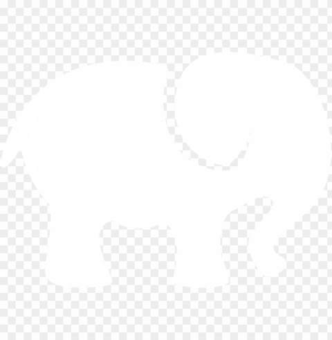 black and white outline elephant Clear PNG PNG transparent with Clear Background ID d55df49f