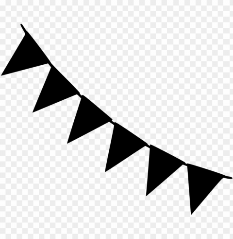 black and white party banner Isolated Subject on HighQuality PNG