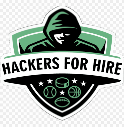black and white stock hacker professional - hacker logo Isolated Subject on HighResolution Transparent PNG