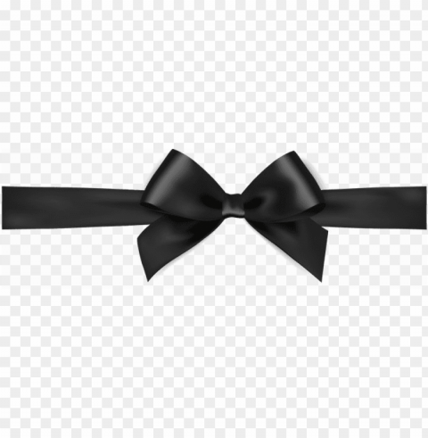 black bow ribbon image - black satin ribbon bow PNG images with alpha background