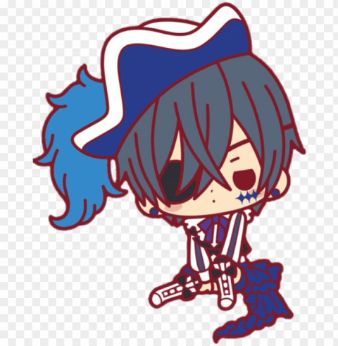 black butler book of circus chibi Isolated Subject with Clear Transparent PNG