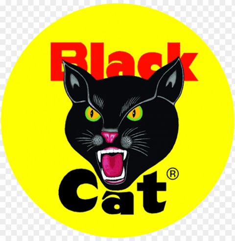 black cat fireworks logo CleanCut Background Isolated PNG Graphic PNG transparent with Clear Background ID 37d3b1f9