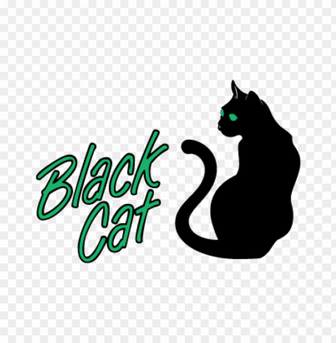 black cat music logo vector free High-resolution PNG images with transparency wide set