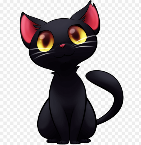 black cat hd - imagenes de gatos animados PNG files with alpha channel