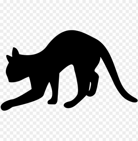 black cat silhouette - siluetas gatos High-resolution transparent PNG images assortment