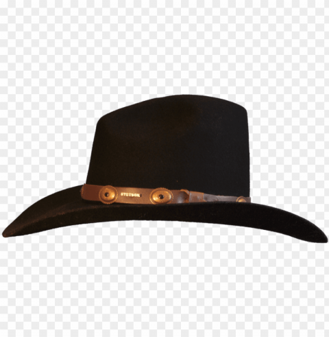black cowboy hat - cowboy hat from the side Transparent PNG images bundle