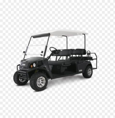 black cushman golf buggy cart Isolated Artwork on HighQuality Transparent PNG