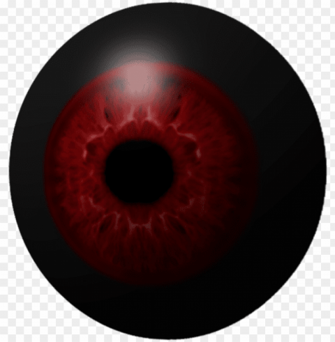 black demon eyes - circle Isolated Object with Transparency in PNG