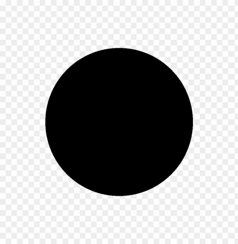 black dot circle icon hd Isolated Artwork on Transparent PNG