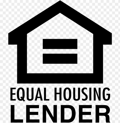 black equal housing lender PNG transparent elements package