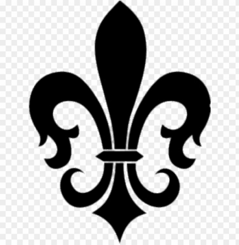 black fleur de lis Transparent Background Isolated PNG Design PNG transparent with Clear Background ID 3fe3a900