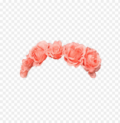 black flower crown PNG transparent pictures for editing