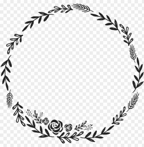 black flowers circle background freetoedit - border circle design PNG images with transparent layering