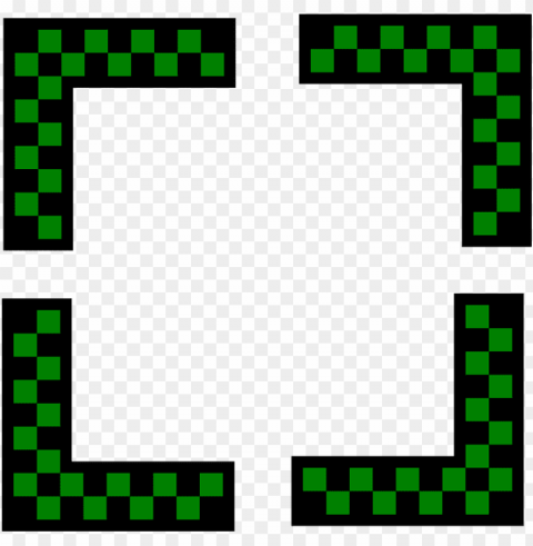 black green corner design border checkers com - design of border line PNG download free