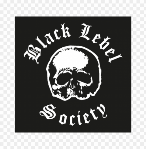 black label society vector logo free PNG Graphic Isolated on Clear Background Detail