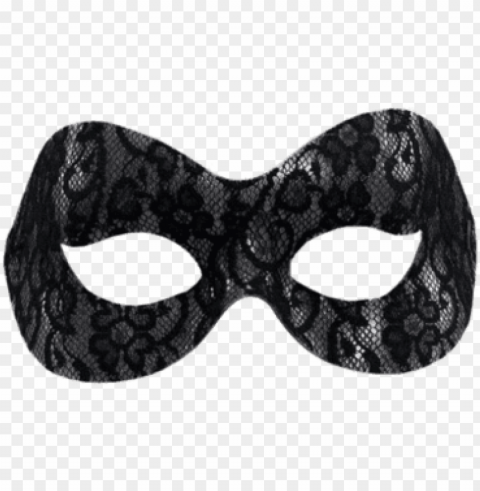 black lace domino eye mask eye masks PNG transparent design
