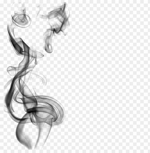 black light smoke curved rises up effect Isolated Design Element in HighQuality PNG