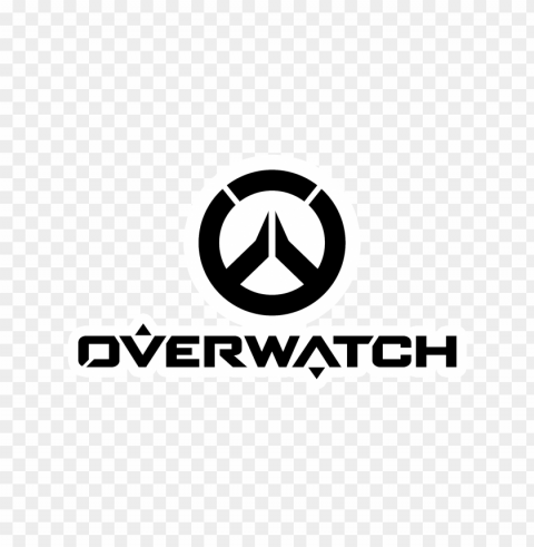 black overwatch logo stickers style PNG for mobile apps