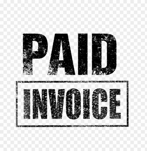 black paid invoice stamp icon text Isolated Design in Transparent Background PNG