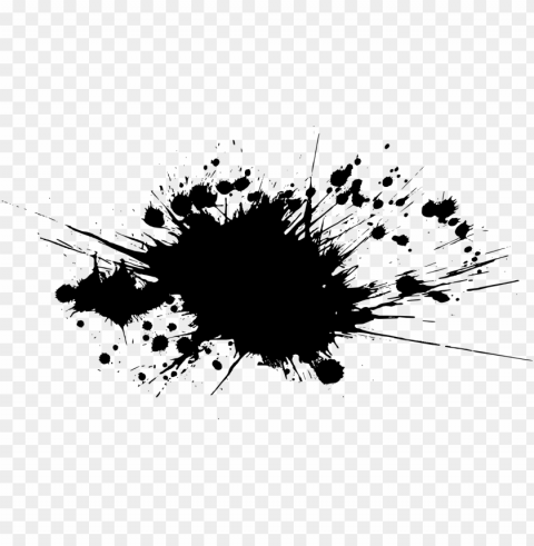 black paint splash - picsart black and white background PNG images without BG