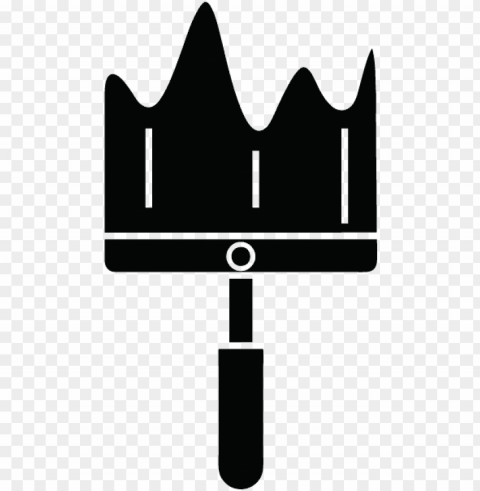 black paintbrush icon - icon PNG files with transparent backdrop