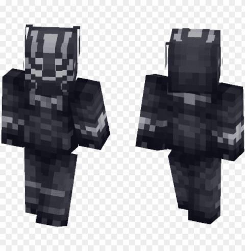 black panther - ink bendy minecraft ski Isolated PNG Element with Clear Transparency