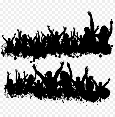 black people - party people vector PNG graphics with transparent backdrop