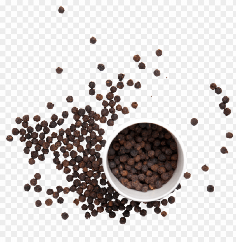 black pepper food transparent Isolated Item on Clear Background PNG