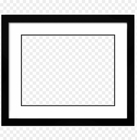 black picture frame with mat - horizontal black picture frame Transparent PNG images complete library