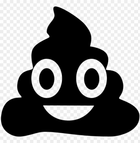 black poop emoji - laptop decal poop happens funny cute humor love decal Transparent Cutout PNG Graphic Isolation