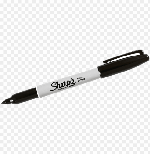 black sharpie PNG Isolated Illustration with Clarity