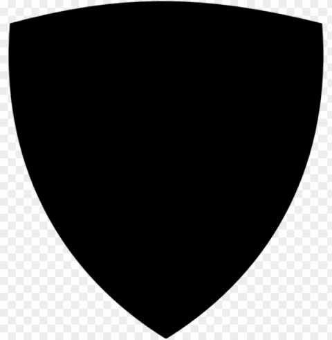 black shield Transparent Background PNG Isolated Element