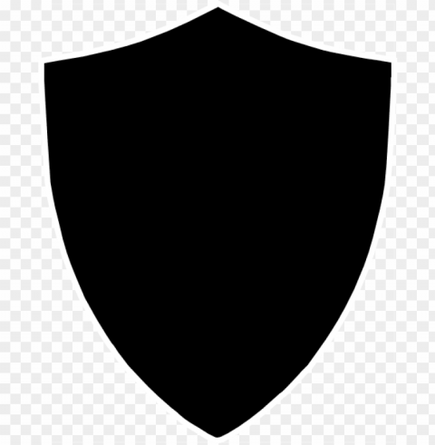 black shield Transparent Background PNG Isolated Item