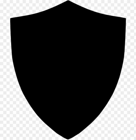 Black Shield Transparent Background PNG Stock