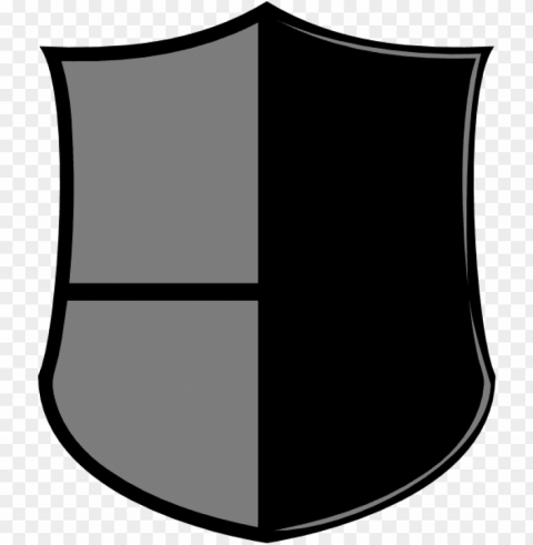 Black Shield PNG Image With Isolated Artwork