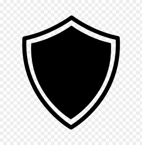 black shield PNG Image with Isolated Transparency