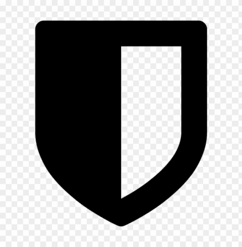 black shield PNG Image with Transparent Isolated Design