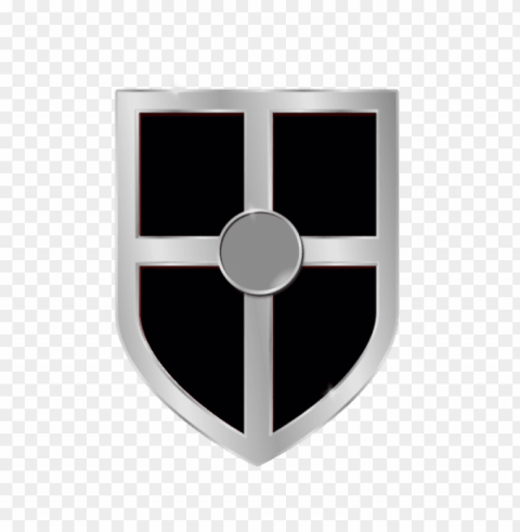 black shield PNG Image with Transparent Isolated Graphic Element
