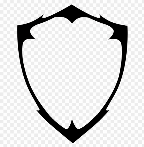 black shield PNG Image with Transparent Isolation