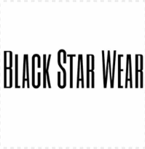 black star wear logo PNG transparent images for printing